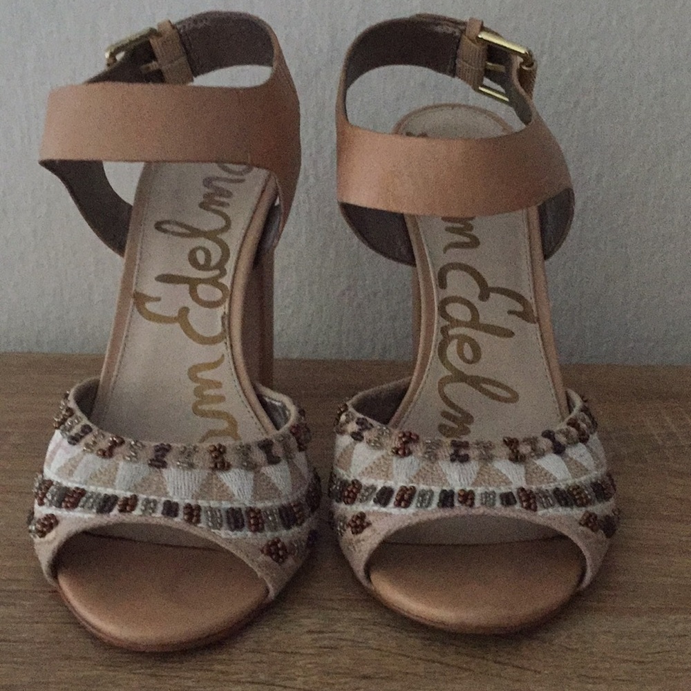 Sam eldelman tan yuri heels